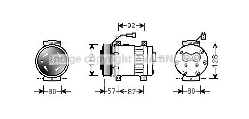 AVA QUALITY COOLING Компрессор, кондиционер AUK203